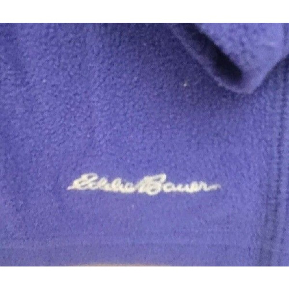 Eddie Bauer Womens 1/4 Zip Fleece Sweatshirt Pullover Blue Purple Extra Small XS - Picture 4 of 7